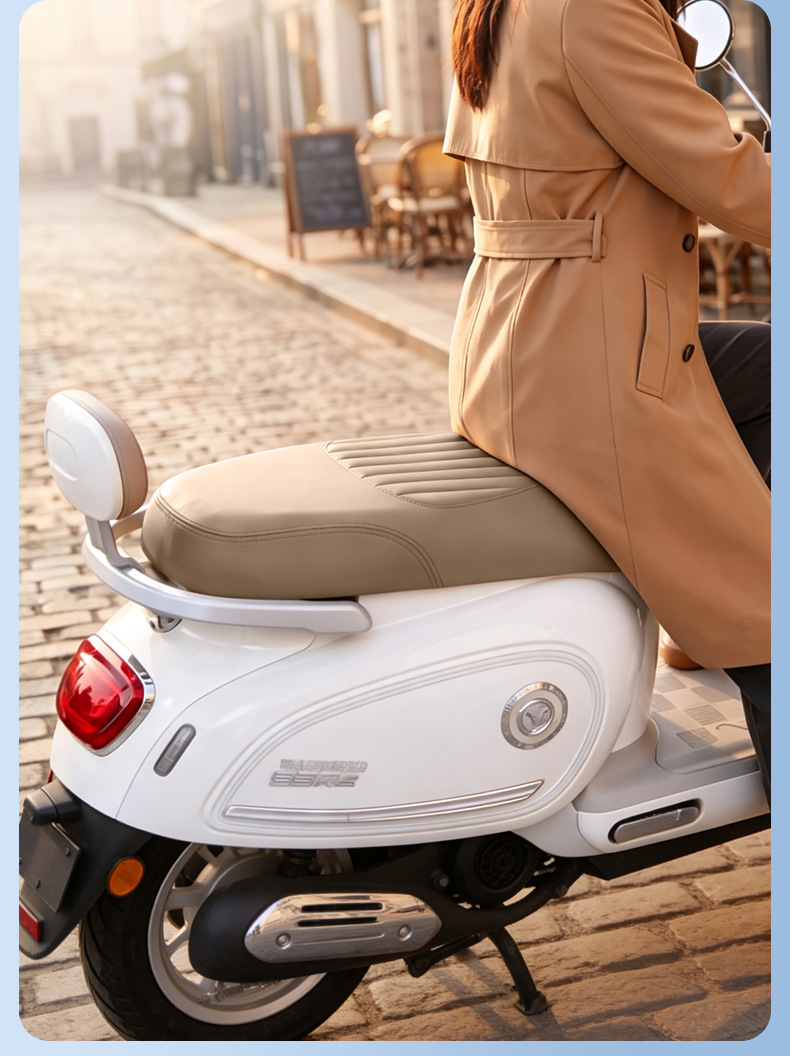 Electric Vehicle Leather Seat Cover Waterproof and Rainproof Motorcycle Seat Cover Seat Protection Cover Electric Bike Seat Cover Thickened Version