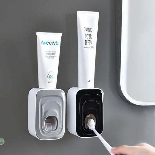 Bathroom sink stand household wall-mounted hole-free toothpaste squeezer holder fully automatic toothpaste squeezer