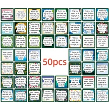 50张跨境积极肯定每日肯定午餐盒留言女性励志shein亚马逊贴纸