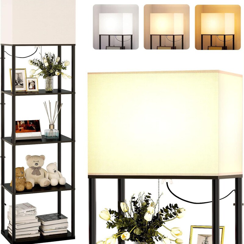 Cross-border floor lamp with shelf suitable for living room shelf floor lamp corner display column lamp shelf lamp Cross-border floor lamp with shelf suitable for living room shelf floor lamp corner display column lamp shelf lamp