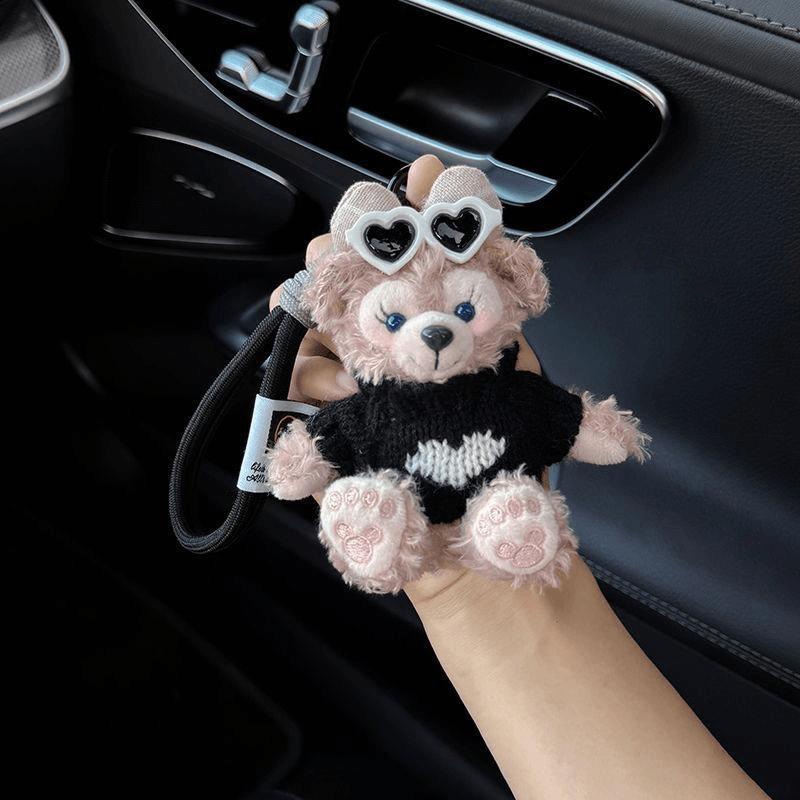 2025 nuevo Sherry llavero de automóvil colgante bolso colgante llavero de automóvil eléctrico pareja lindo muñeca