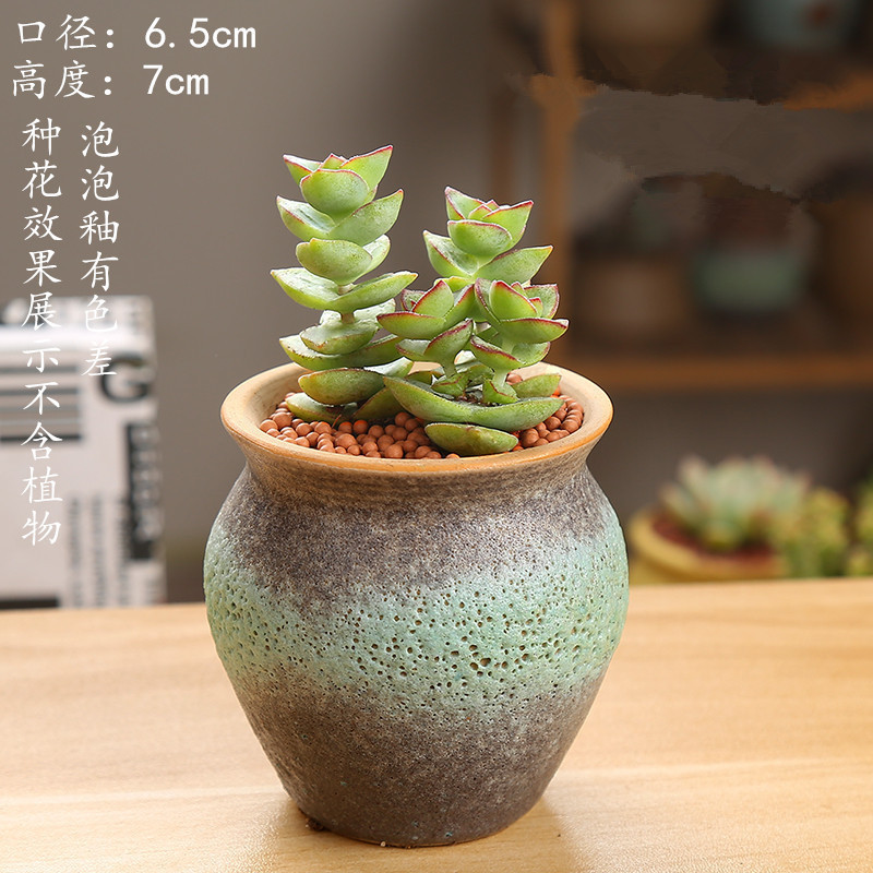 植木鉢の小さい新商品の缶のアイデアの磁器の缶の多い陶磁器の肉のミニ陶のレトロな家庭の陶磁器のたらいの園芸の太い新しいです。|undefined