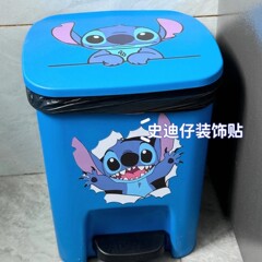 ステッチゴミ箱ステッカーリビングルームかわいい漫画アニメーションパーソナライズされたステッチ装飾ステッカー防水と日焼け止め