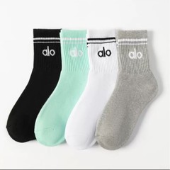 TEMU SHIENの人気商品、aloソックス、ミドル丈ソックス、綿製滑り止めシリコンソックス、レディーススポーツソックス
