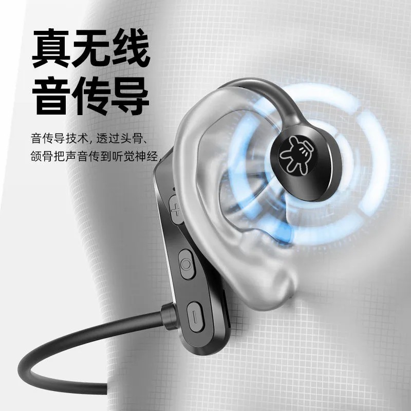 Auriculares Bluetooth inalámbricos concepto de conducción de sonido óseo auricular Bluetooth inalámbrico corriendo deportes no en el oído fábrica al por mayor