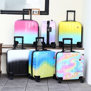 New 20 gradient luggage universal wheel password box suitcase case boarding trolley case students children