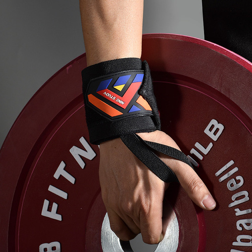 Fitness wrist braces, anti-sprain wrist pressurized wrist bandages, women's sports protection, professional bench press, deadlift, weightlifting dumbbells