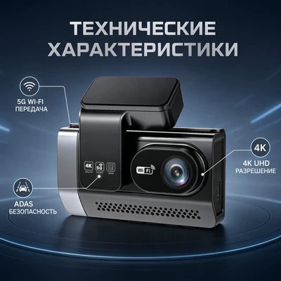 Cross-border high-definition 4K dual-camera Driving recorder