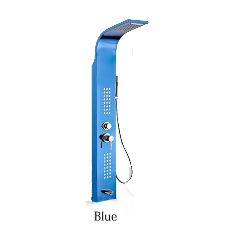 Pantalla inteligente de control de temperatura Pantalla de ducha multi-boquilla presurizada Pantalla de ducha de baño Pantalla de ducha de luz LED