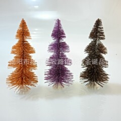 メーカー直販クリスマスツリー層螺旋金葱粉樹
