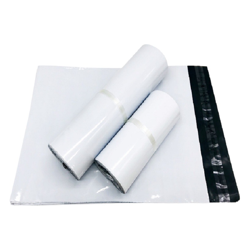 Bolsa de embalaje universal de color sólido, nueva, blanca, de material grueso, para envíos exprés, para ropa morada, venta al por mayor, transfronteriza