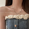 Small design universal necklace, chain for key bag , accessory, 2024 years, simple and elegant design, trend of season, Korean style