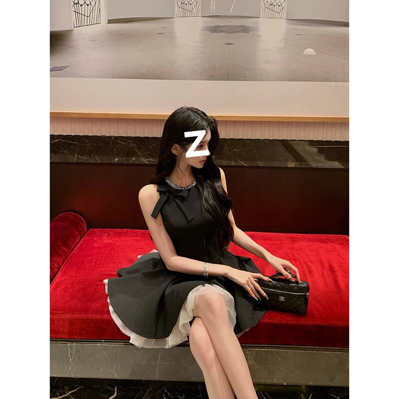 2026 New Style Princess Dress, Sleeveless Dress for Women, Summer Rhinestone Embellished Little Black Dress, Birthday Dress, Annual Party Light Gown 2026 New Style Princess Dress, Sleeveless Dress for Women, Summer Rhinestone Embellished Little Black Dress, Birthday Dress, Annual Party Light Gown