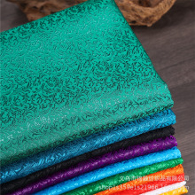 高档织锦缎布料民族风提花绸缎小麦花香包香囊旗袍马面裙服装面料