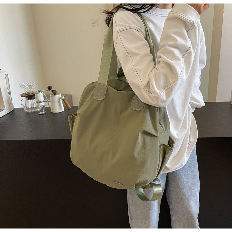 Shoulder bag women's lightweight small 2024 new travel ultra light nylon waterproof backpack for female college students_voghion.com