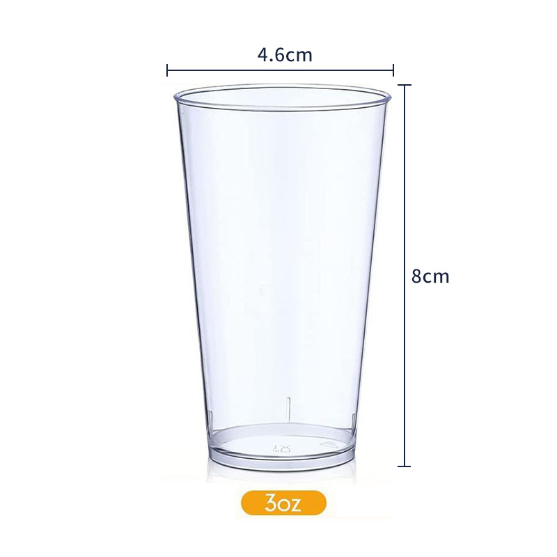 Amazon transfronterizo desechable PS taza de plástico transparente dura taza de pastel de mousse taza cuadrada con cubierta y cuchara conjunto