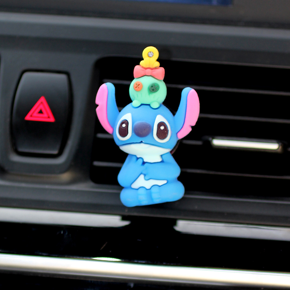 Dibujos animados Stitch Stitch Perfume de coche Decoración de coche Regalo para niños Perfume de coche Salida de aire Aromaterapia
