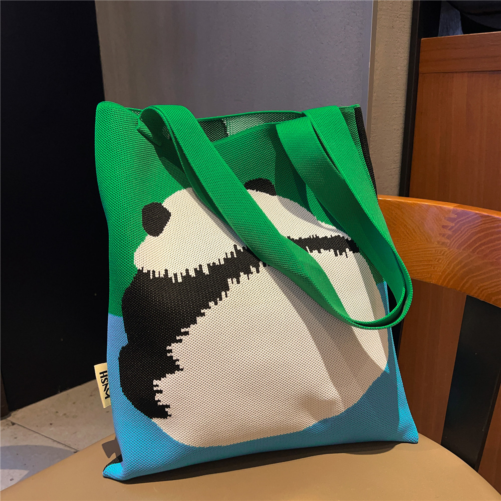 Mujeres Medio Tejer Animal Flor Lindo Abierto Bolsas De Hombro display picture 2