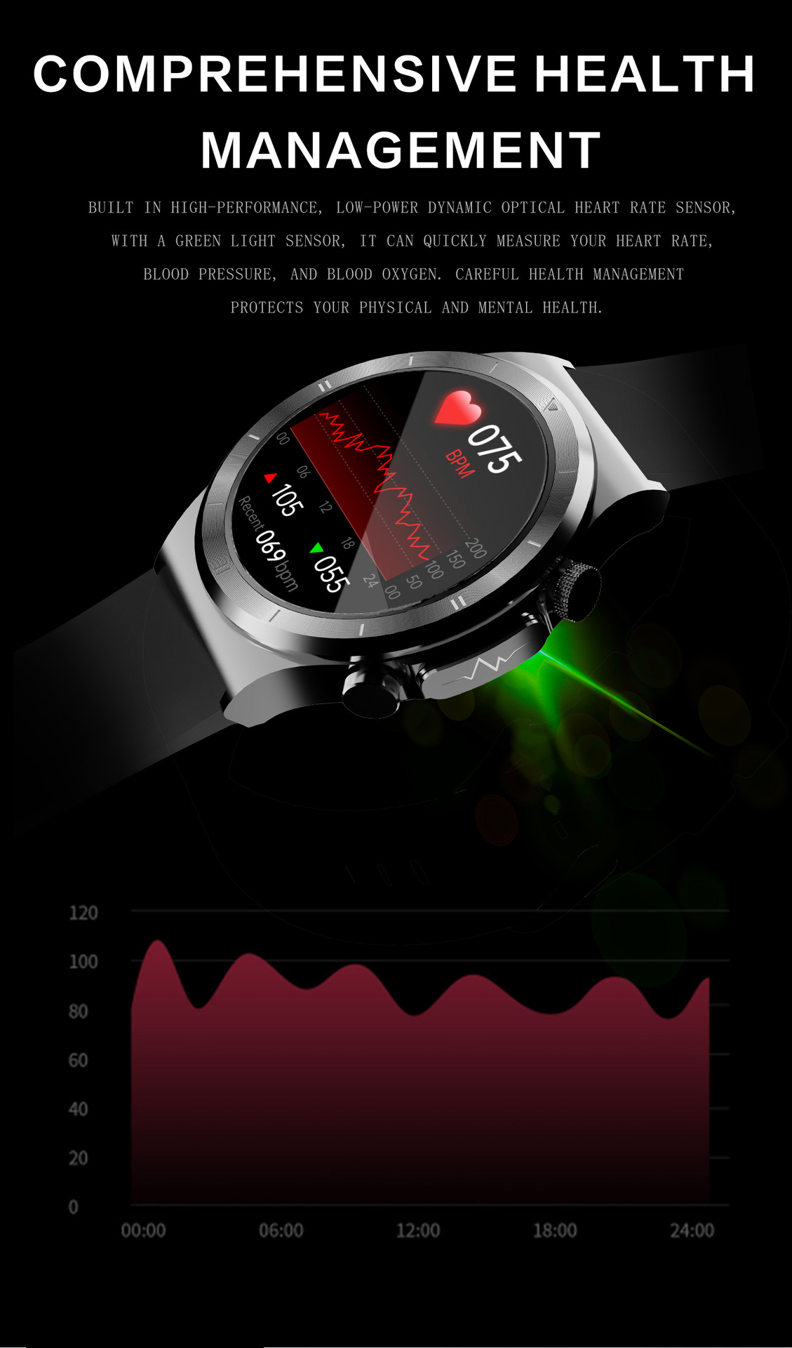 Smartwatch T30 da 1,39 pollici Chiamata Bluetooth Frequenza cardiaca ECG_voghion.com