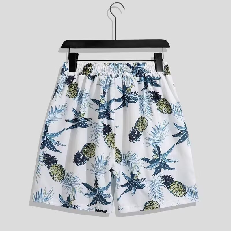 American-style men's summer trendy beach shorts, straight leg casual five-point pants, versatile sports pants
