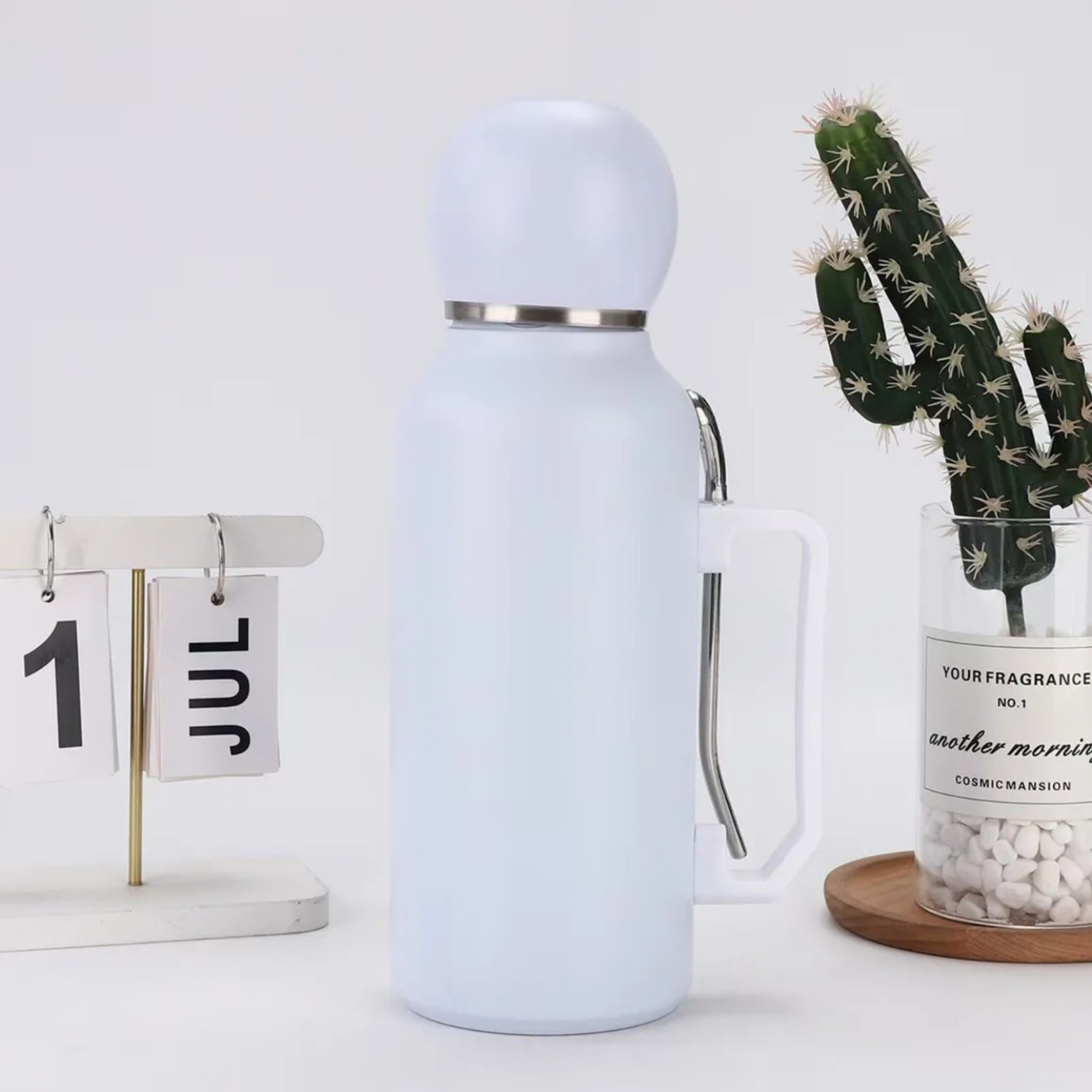 304 taza de fútbol de acero inoxidable al aire libre acompañante hervidor de agua de alta capacidad de doble vacío taza de agua portátil sin