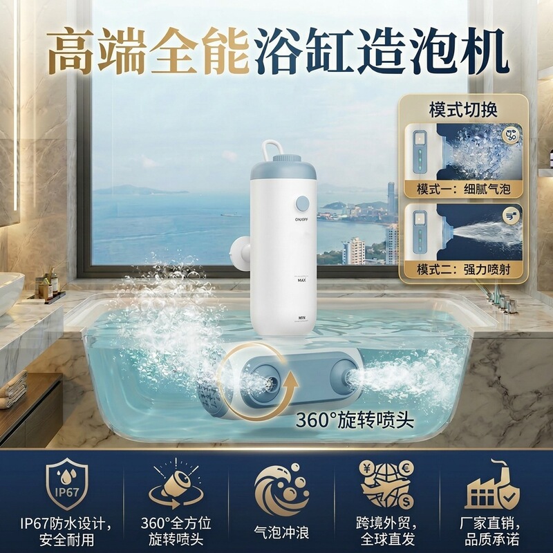 Foreign Trade Cross-Border Bathtub Bubble Maker, Bubble Wave Maker, Bath Bubble Machine, Wired Spa Water Therapy Machine Ms-03