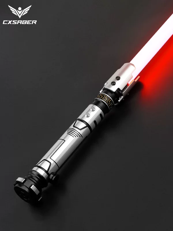 Full metal lightsaber, handle, button with laser, star wars
