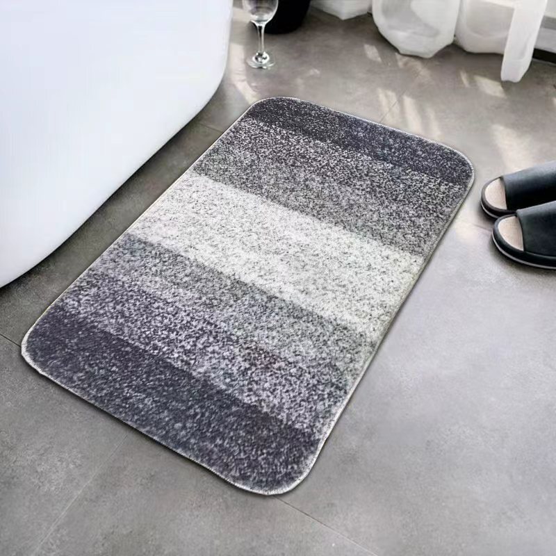 Cross-Border Simple Gradient Imitation Cashmere Floor Mat Bathroom Door Washbasin Absorbent Foot Mat Bathroom Easy-Care Floor Mat Cross-Border Simple Gradient Imitation Cashmere Floor Mat Bathroom Door Washbasin Absorbent Foot Mat Bathroom Easy-Care Floor Mat