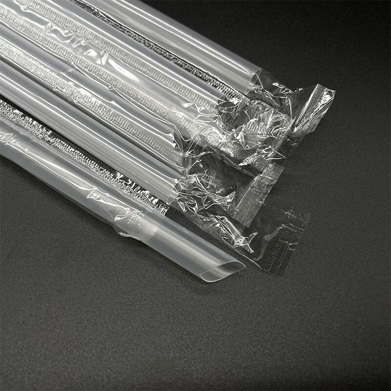 Disposable pearl milk tea large straw 1.2cm diameter transparent…