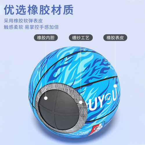 Youyou Basketball No. 5 No. 7 Outdoor Men's and Women's Adult Wear-Resistant Basketball Children's Elementary School Training Basketball