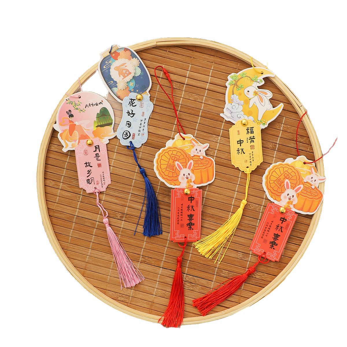 Festival del Medio Otoño de siete colores cordier fringe tarjetas de flores empaquetado pastel de luna caja de regalo empaquetado diy diseño florista