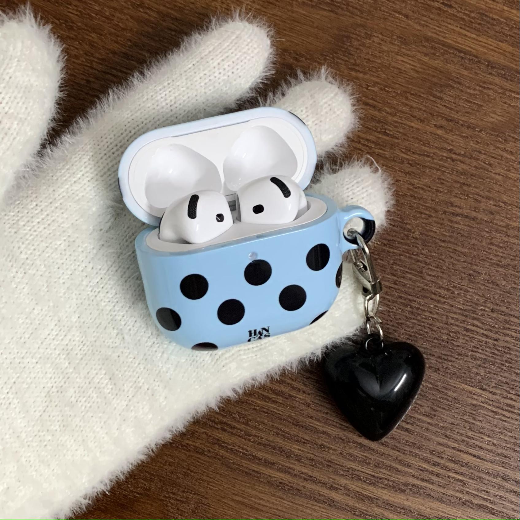 Punto de onda azul coreano para auriculares AirpodsPro2 nuevo colgante airpods1/2 de 3/4 generación Pro nuevo 3