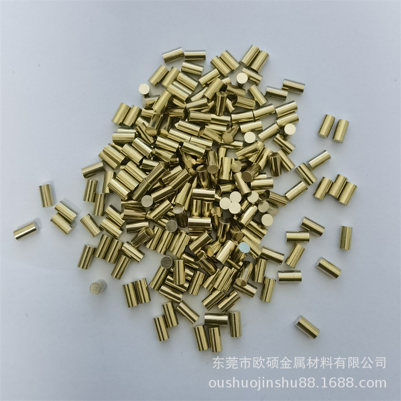 黄铜圆棒细棒铜条Φ1 2 3 4 5 6 7 8 9 10定尺切割铜圆柱销钉加工