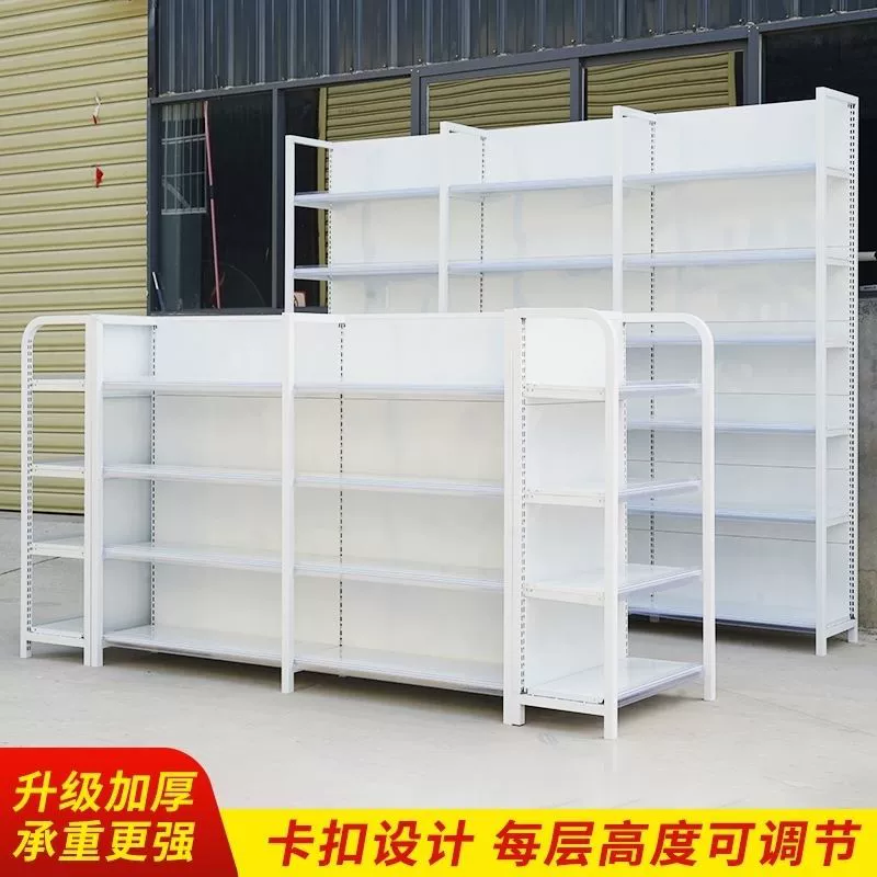 Стеллаж для супермаркета, стеллаж для магазина, столовой, продуктового магазина, продуктов для мам и малышей, односторонний и двусторонний шкаф для демонстрации закусок