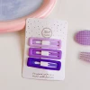 5035#43 Purple rectangular BB clip (3 pieces)
