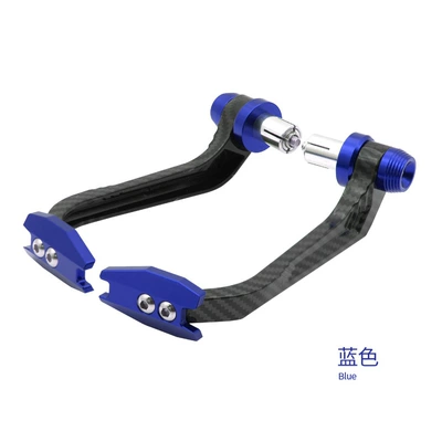 brake hand protection bow off-road – Motorcycle Safety Supplies - blue-carbon-fiber-hand-guard-1011