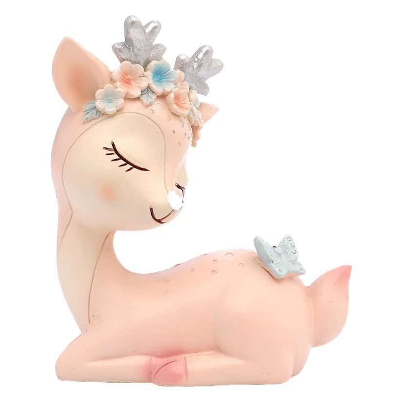 Креативный ZAKKA Настольный Мультфильм товары для интерьера автомобиля украшения для торта из смолы автомобильные олени украшения