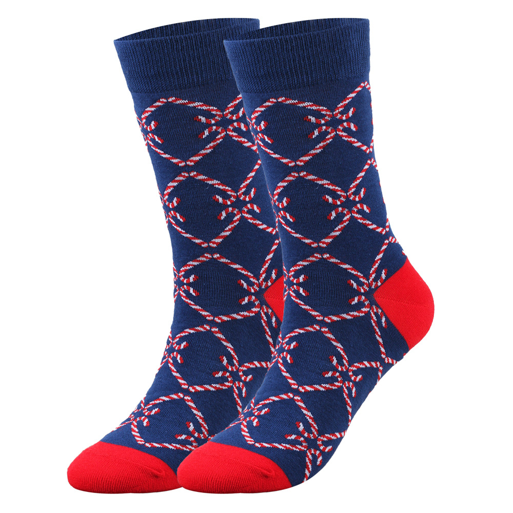Women's Socks & Hosiery enlarged Christmas socks, large size men's socks, cotton socks, men's socks, women's socks, new Christmas mid tube socks trend_voghion.com
