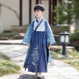男童汉服夏季2025新款儿童唐装小男孩宝宝中国风幼儿园古风国学服