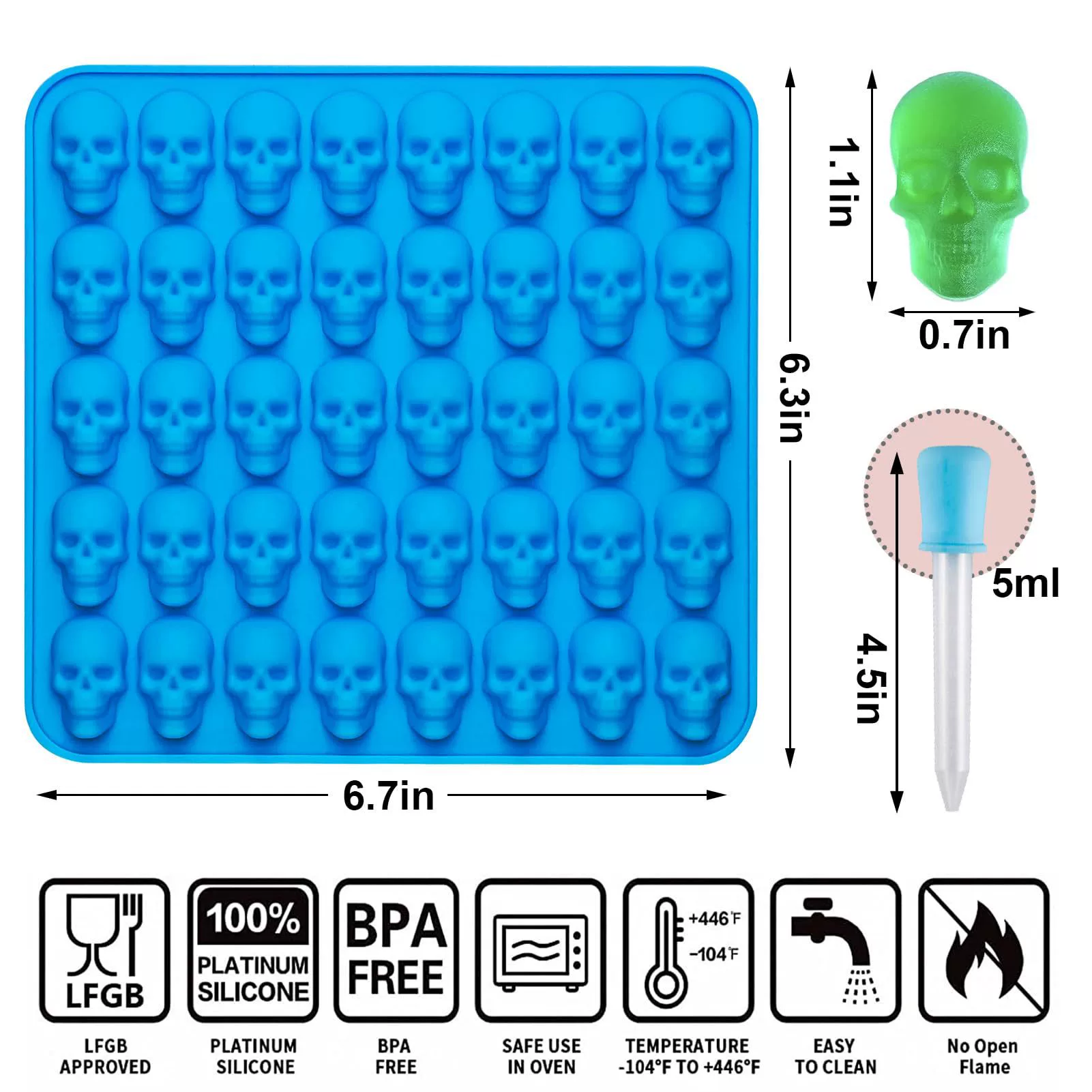 Acrylic compact silicone silicone mold