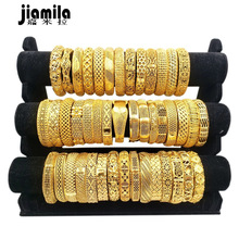 嘉米拉迪拜新娘24K镀金镂空铜手镯女包金饰品镀金越南沙金镯子