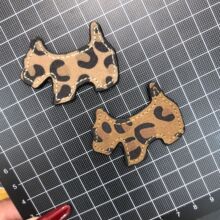 宋慧乔同款豹纹小狗配件DIY手机壳洞洞鞋卡通配饰贴片手工材料