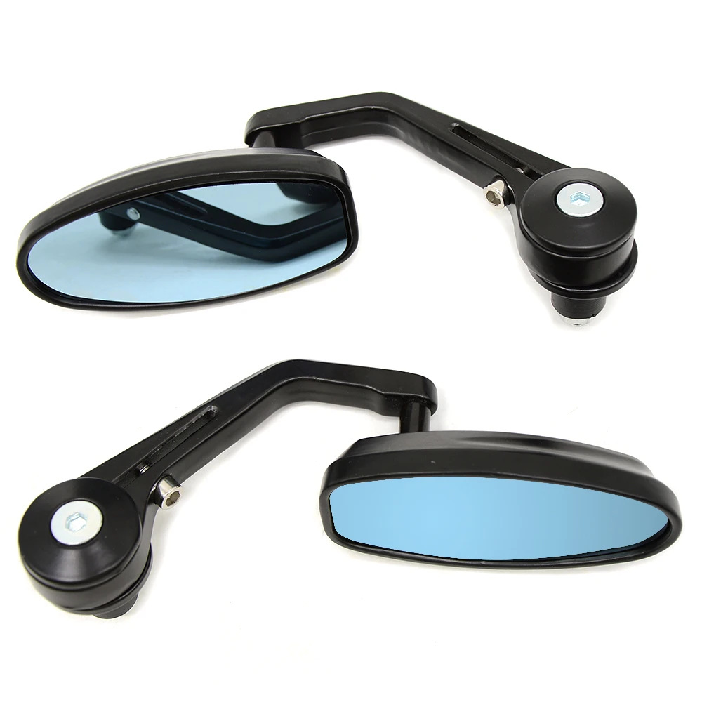 Motorcycle rearview mirror aluminum alloy modified handlebar mirror 22MM retro street car sports car handlebar mirror handle mirror