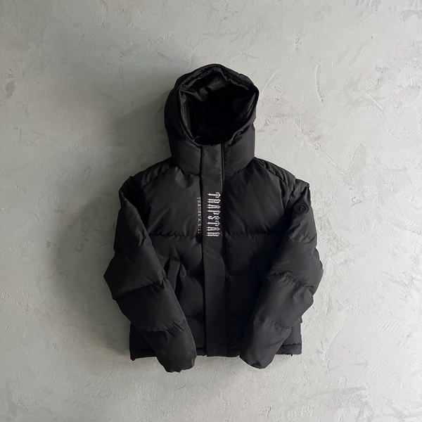 2.0 gray embroidery black label black jacket