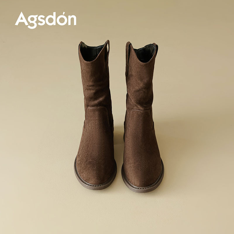 Augu Lion-Teng grueso botas Martin 2026 nuevo otoño invierno más pilotes Bocken botas de tubo medio Meilad botas cortas
