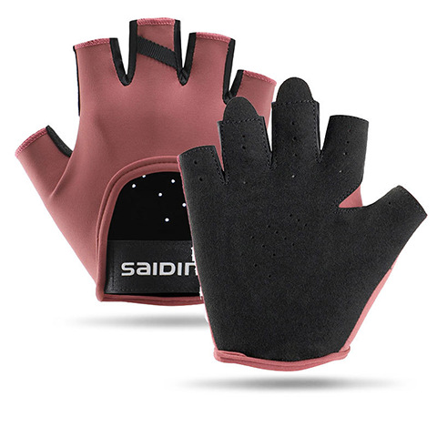 Amazon transfronterizo nuevo guante deportivo de fitness medio dedo ciclismo amortiguador anti-desgaste transpirable anti-deslizante guante anticapullo