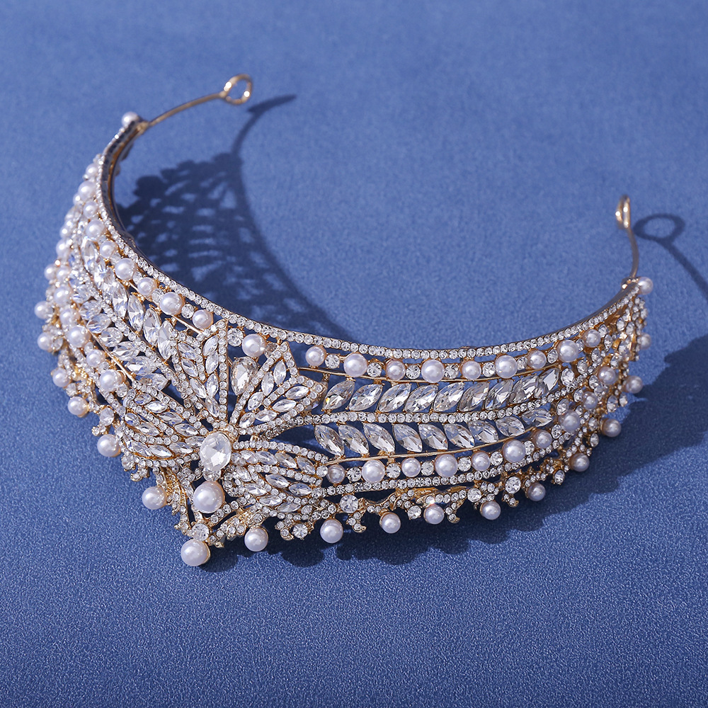 新娘珍珠水晶皇冠