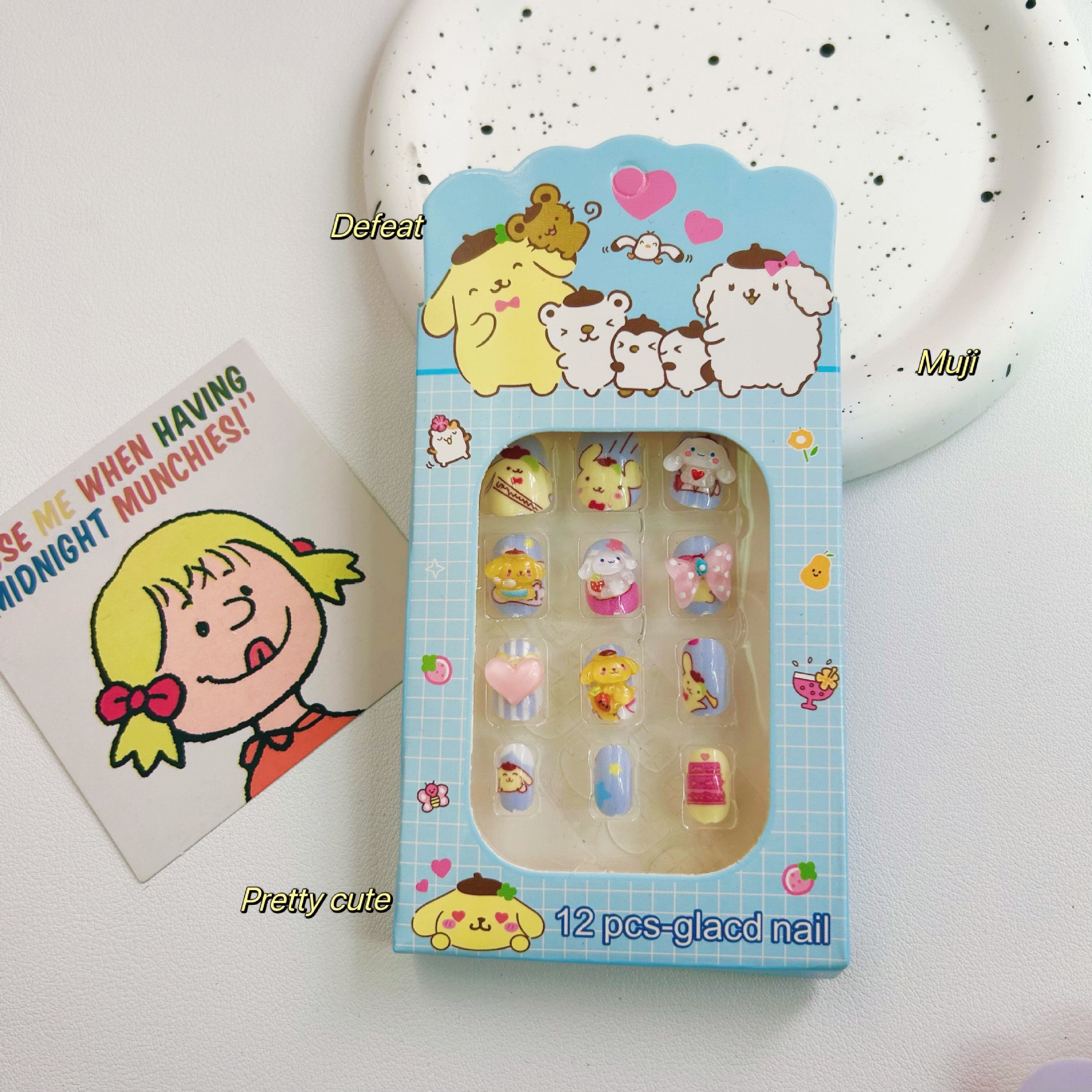 Niños dibujos animados estereoscópicos pegatinas de uñas niñas parches de uñas bebés desmontables impermeables uñas al por mayor