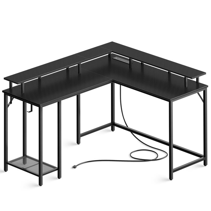 Popular Minimalist Corner Dz Double Gaming Desk Home Desktop Computer Desk Set Bedroom Wall-Mounted Student Study Desk