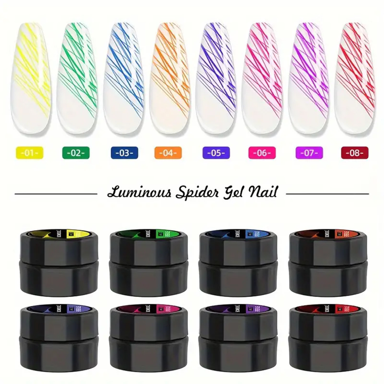 Manicure nocturismo pintura de uñas nocturismo elástico 8ml fototerapia nocturismo espuma araña